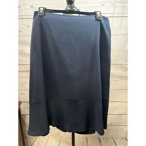Talbots size 6 blue skirt that‎ ruffles out at bottom